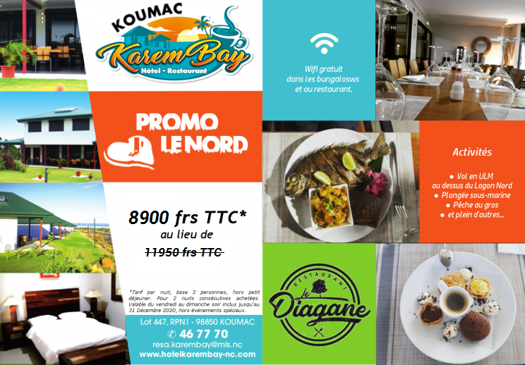 Offres spéciales - HOTEL KAREM BAY - Koumac - Nouvelle-Calédonie